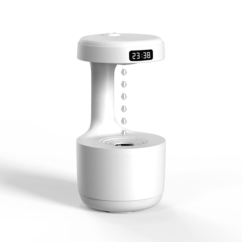 Anti-gravity humidifier 2024 Upgrade Cool Mist Desktop with LED Clock Display, Auto Shutdown Power-Off. 800 ml